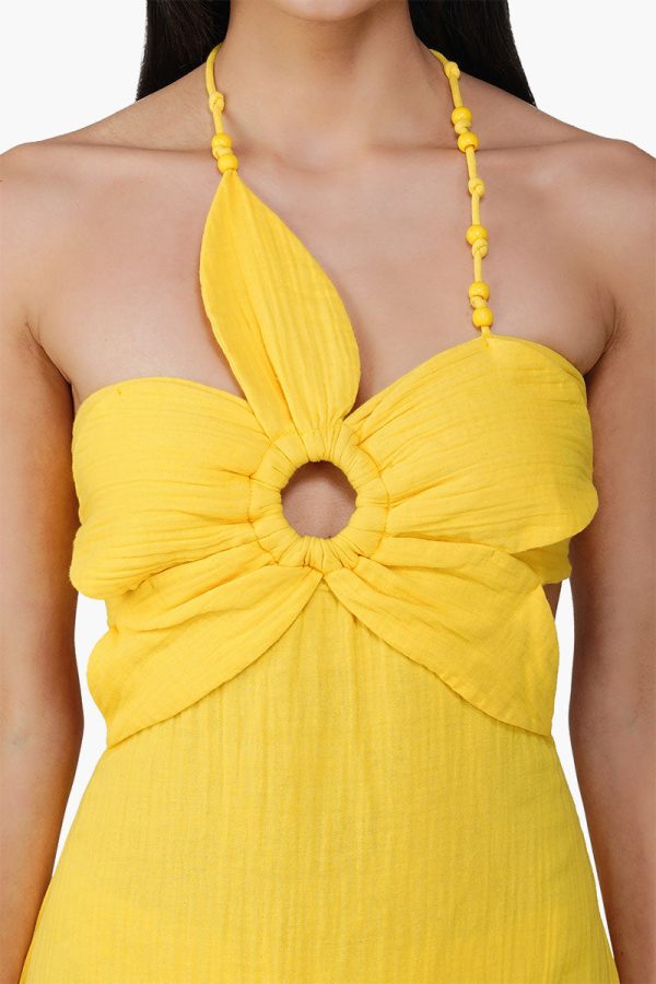 Nash Yellow Flora Dress - Image 5