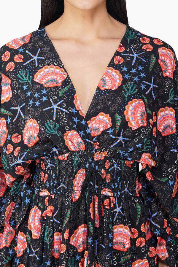 Midnight Shell Printed Short Dress - Image 6
