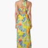 Farm Peru Tropic Lurex Printed Halter Dress - Image 4