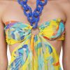 Farm Peru Tropic Lurex Printed Halter Dress - Image 5