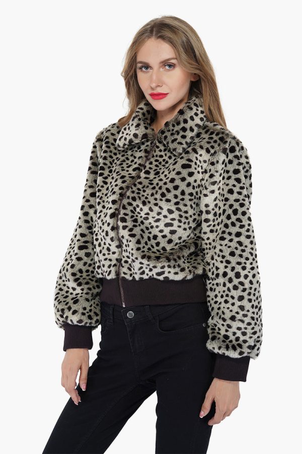 Cheetah Chic Bomber Jacket - Image 3
