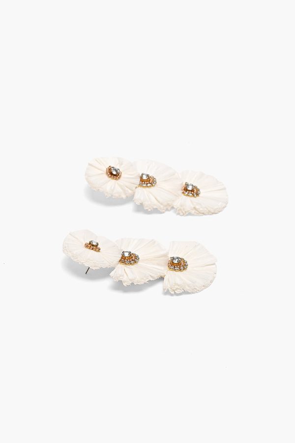 Morning Glory Raffia Earrings - Image 4