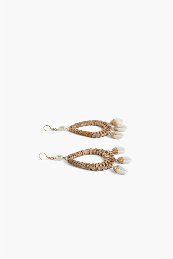 Natural Puca Shell Earrings - Image 4