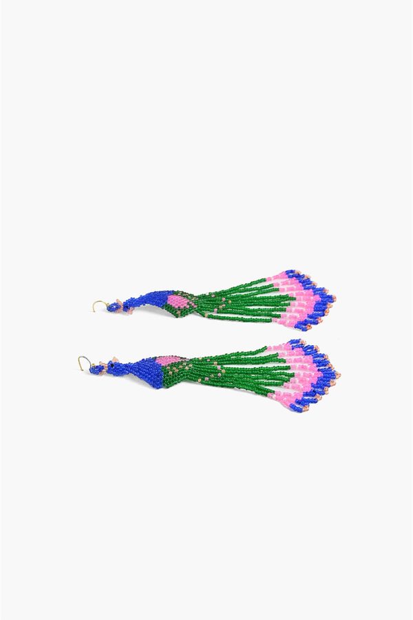 Peacock Plumes Earrings - Image 4