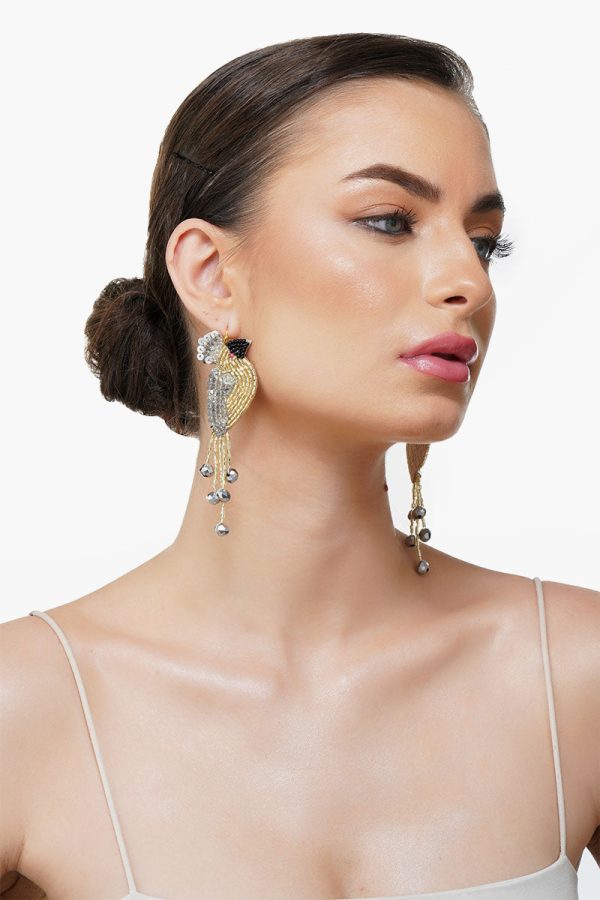 Flow & Glow Beaded Earrings - Image 2