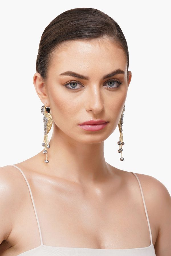 Flow & Glow Beaded Earrings - Image 3