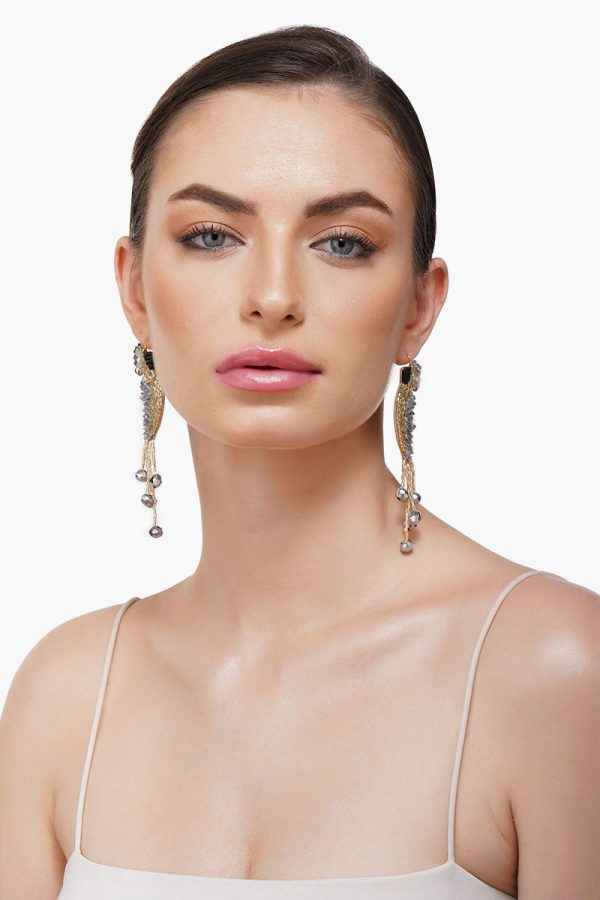 Flow & Glow Beaded Earrings - Image 4