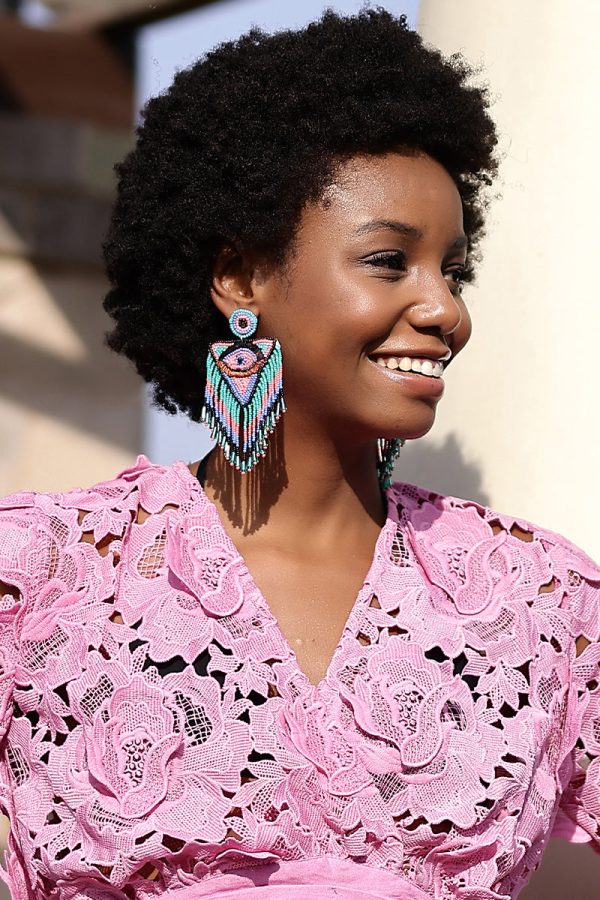 Love Triangle Evil Eye Earrings - Image 2