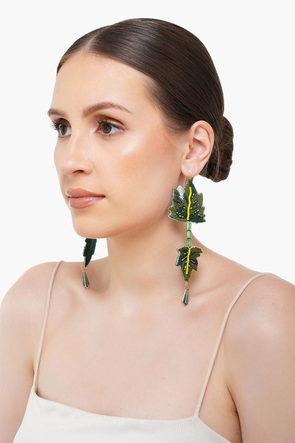 Long Leafy Earrings - Image 5