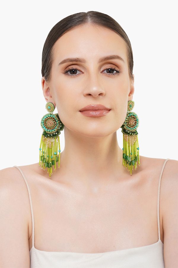 Glam Sham Beaded Earrings - Image 2