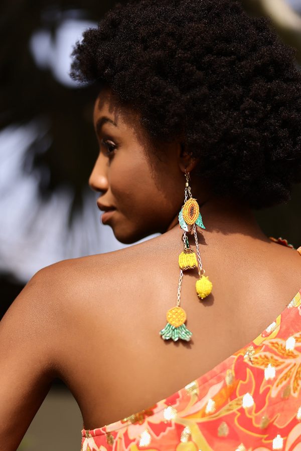Fruits Hanging Beaded Earrings - Image 2