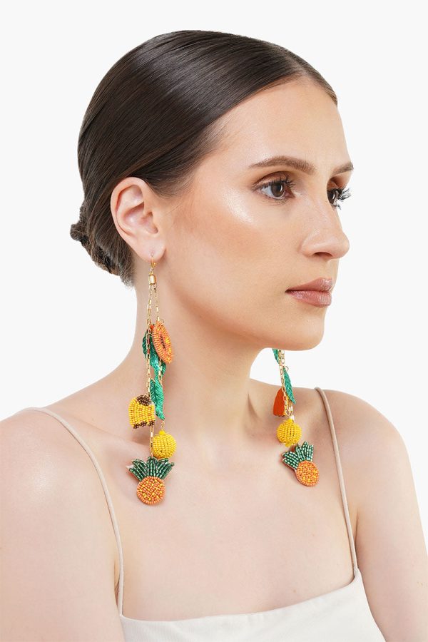 Fruits Hanging Beaded Earrings - Image 4