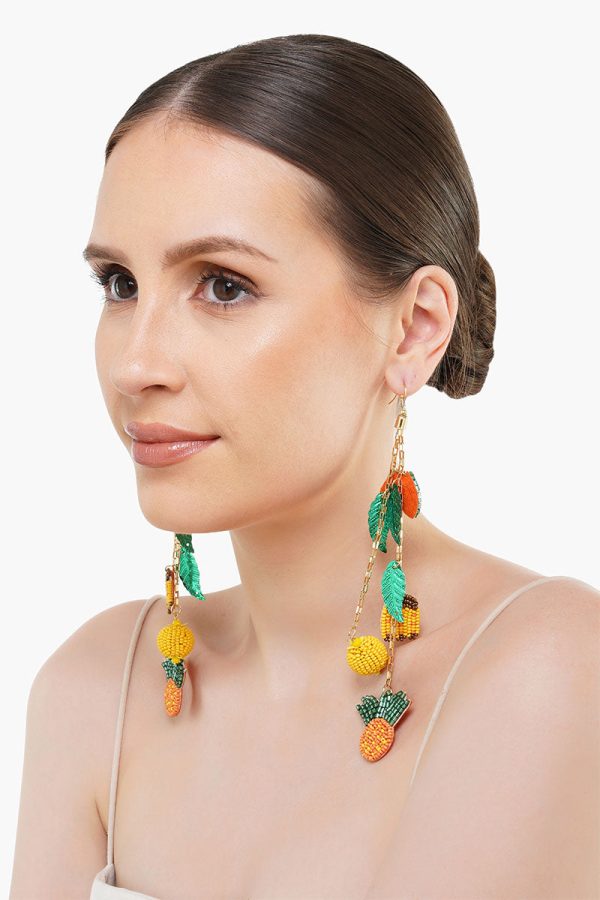 Fruits Hanging Beaded Earrings - Image 5