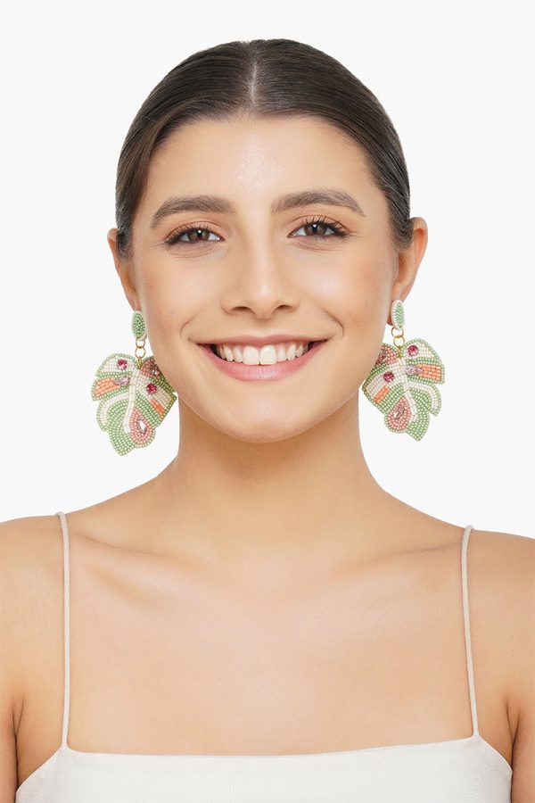 Pastel Palms Drop Earrings - Image 4