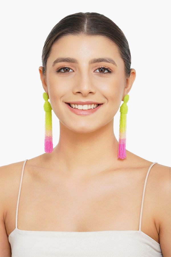 Tassel Pop Drop Earrings - Image 2