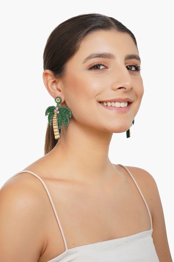 Palm Play Drop Earrings - Image 2