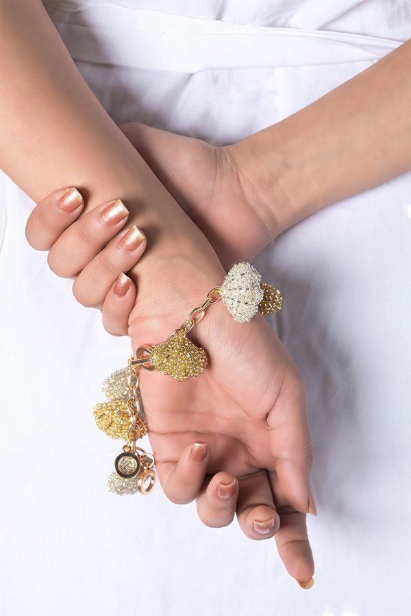 Gold And Silver Seashell Bracelet