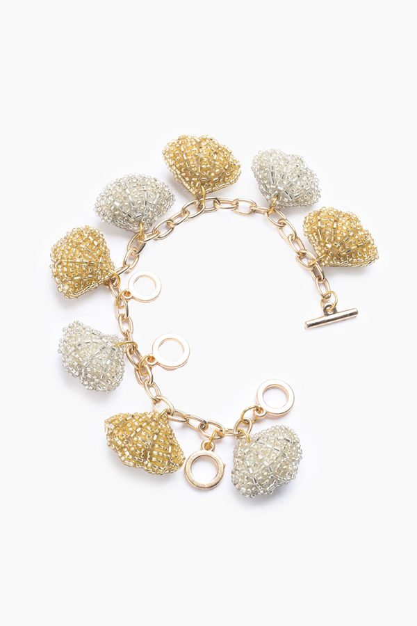 Gold And Silver Seashell Bracelet - Image 2