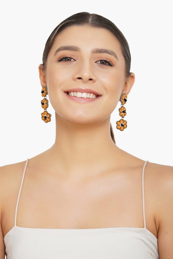 Flora Drops Earrings - Image 3