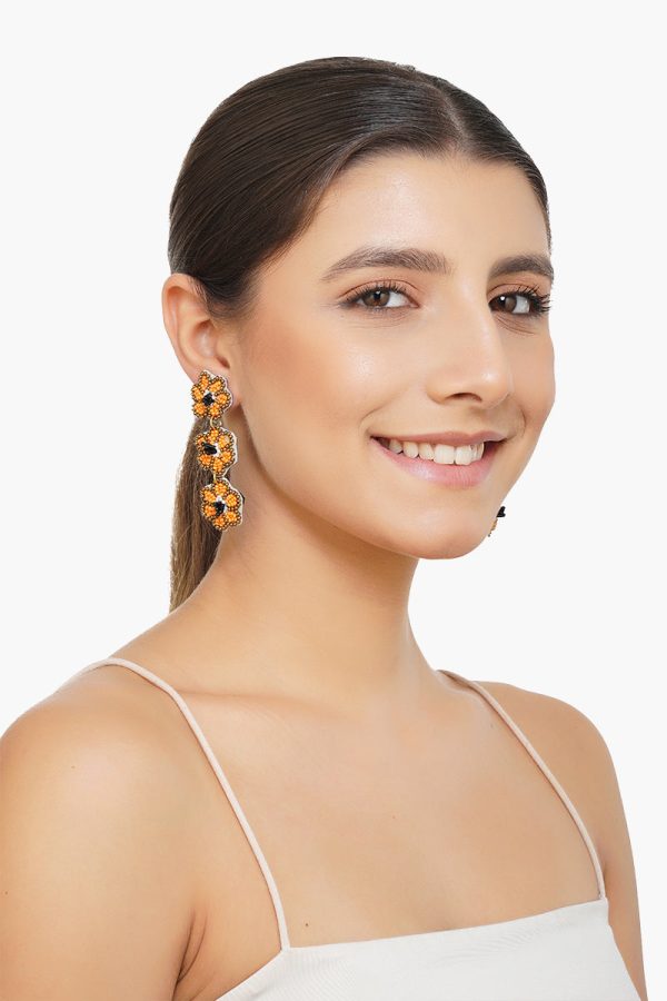 Flora Drops Earrings - Image 4
