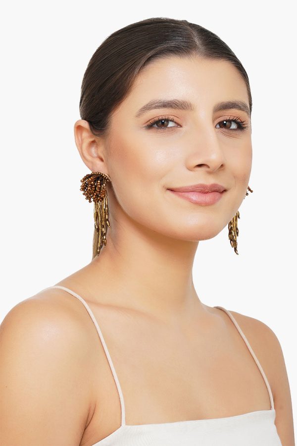 Dripping Gold Earrings - Image 3