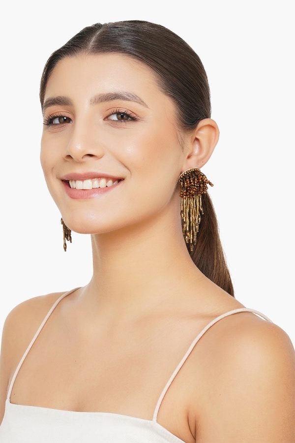 Dripping Gold Earrings - Image 4