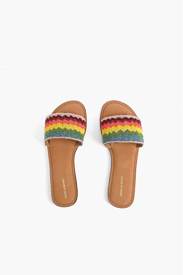 Field of Dreams Beaded Slide Sandals - Image 4